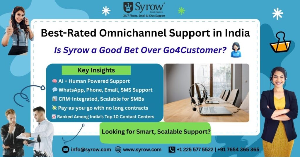 Best-Rated Omnichannel Support in India: Is Syrow a Good Choice Over Go4Customer?