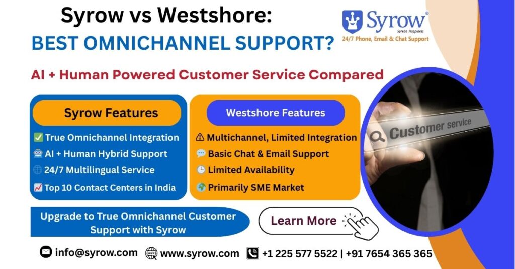 Top-Rated Omnichannel Support :Syrow vs Westshore