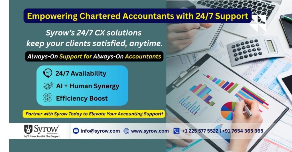 24/7 Syrow Support Solutions for Chartered Accountants | Best Outsourcing Customer Support
