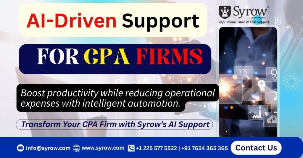 Syrow AI Support for CPAs | Best Outsourcing Customer Support