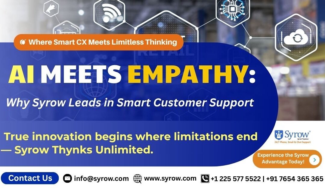 Syrow vs Connext poster highlighting trusted omnichannel customer support and top contact centers.
