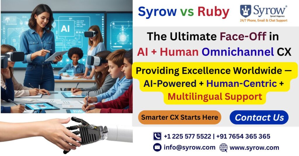 Best AI Omnichannel Customer Support 2025 | Syrow vs Ruby.com