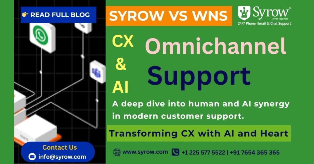 Syrow vs WNS for AI-Powered Customer Support | Top 10 Contact Centers