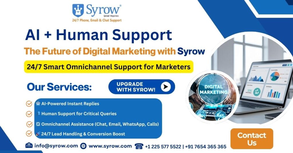 AI + Human Support for Smarter Digital Marketing | Best Outsourcing Customer Support