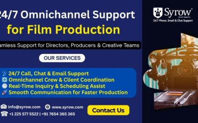 24/7 Film Production Support Services by Syrow | Best Outsourcing Customer Support