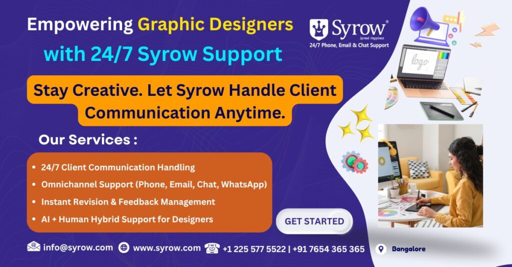 Syrow’s 24/7 Support for Graphic Designers