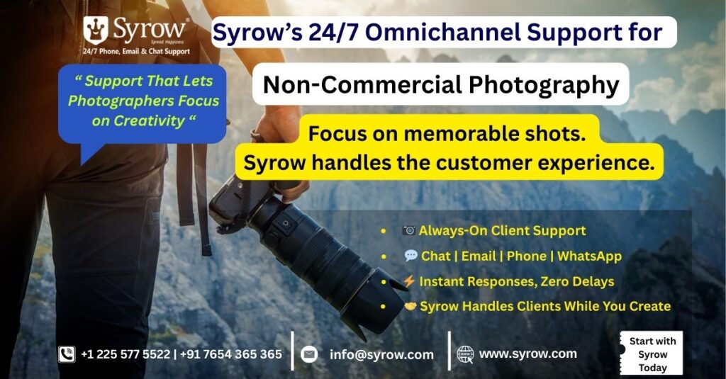 Best Omnichannel Support for Non-Commercial Photographers