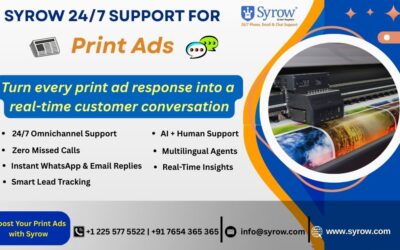 How Syrow’s 24/7 Omnichannel Support Elevates Print Advertising | Boosting Print Ad Performance