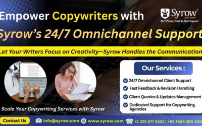 Syrow Support to Empower Copywriters 24/7 | Best Outsourcing Customer Support