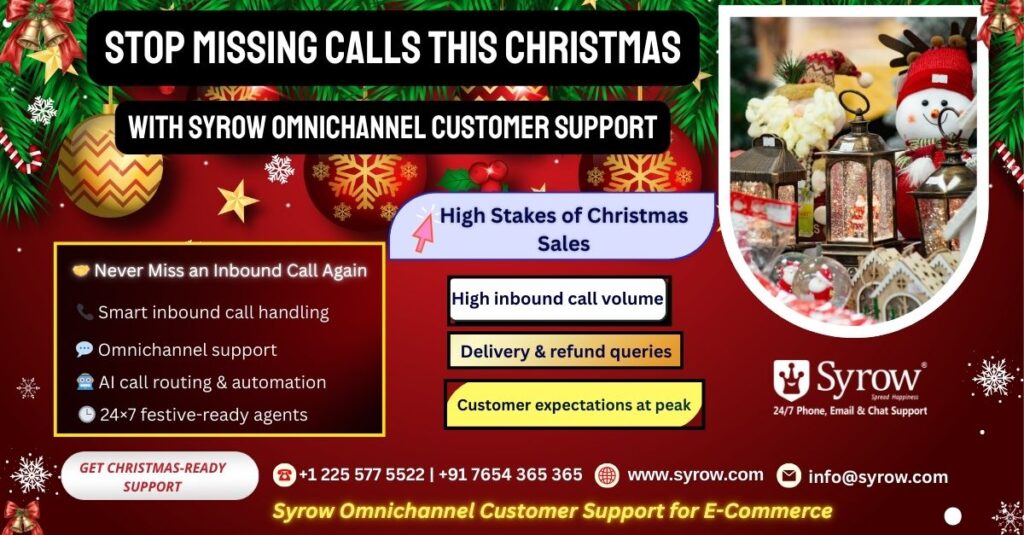 Syrow Omnichannel Customer Support for Christmas E-Commerce
