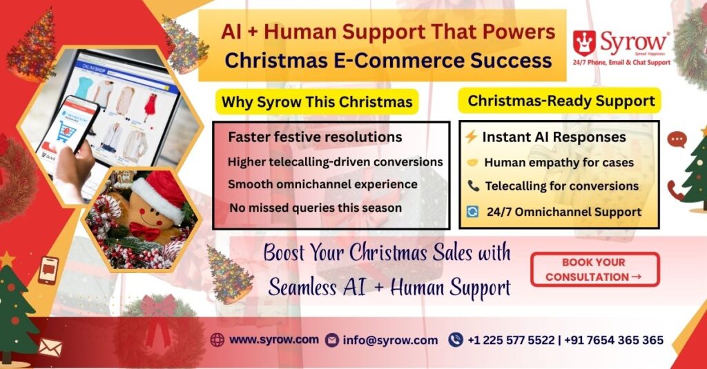AI + Human Support for E-Commerce Christmas Queries