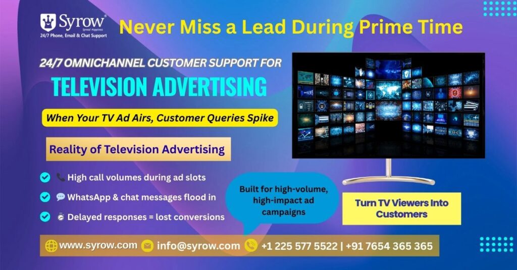 Maximizing TV Advertising Results with 24/7 Omnichannel Customer Support