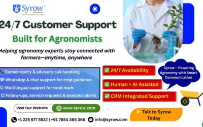 AI + Human 24/7 Agronomist Customer Support by Syrow