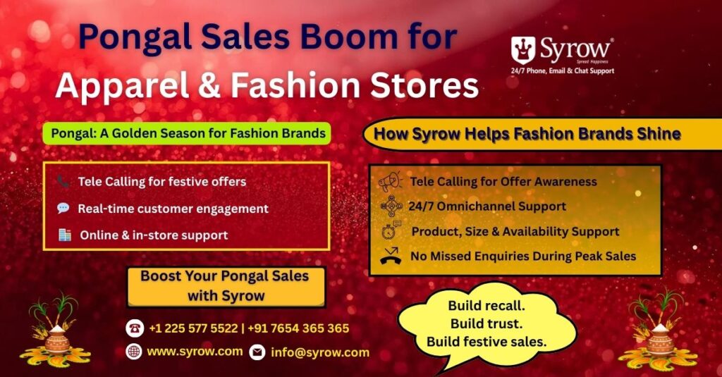 Syrow’s 24/7 Omnichannel Support for Pongal Fashion Sales