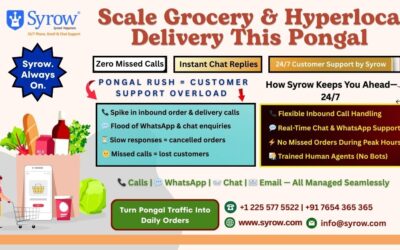 Best Customer Support for Grocery & Hyperlocal Delivery | Syrow