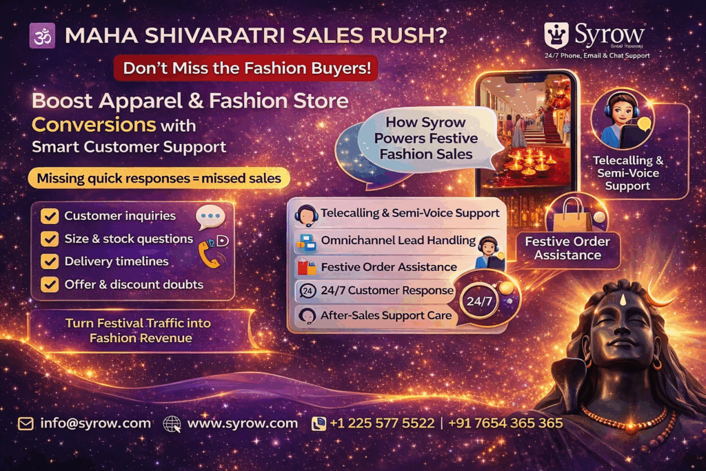 Maha Shivaratri Fashion Sales Growth with Syrow