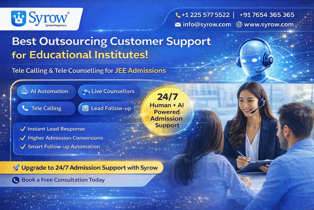 24/7 Tele Counselling for JEE Coaching Institutes | Best Outsourcing Customer Support for JEE Admissions