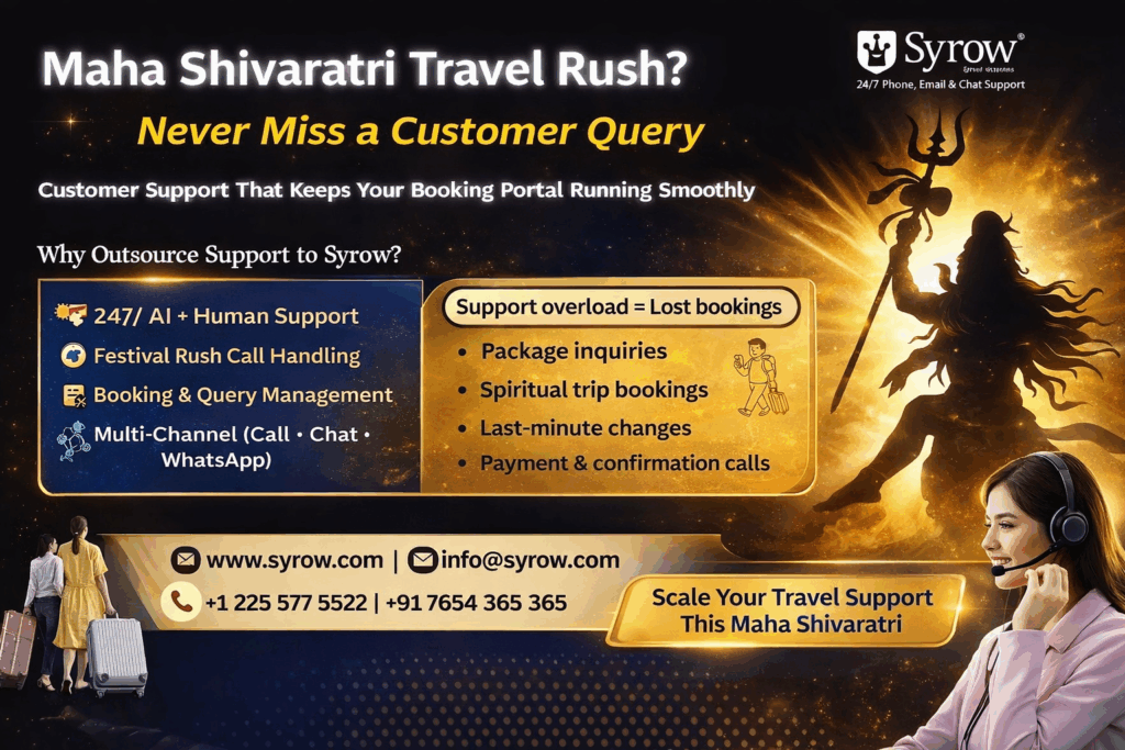 Outsourcing Travel Support During Maha Shivaratri | Syrow