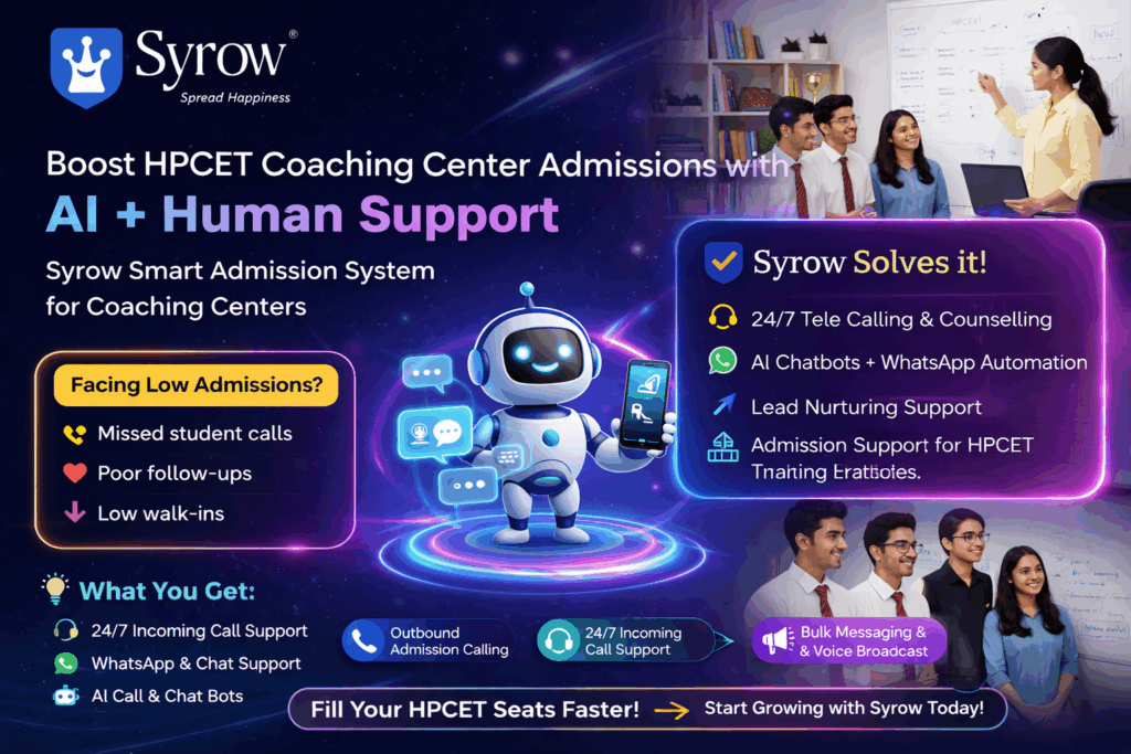 HPCET Coaching Center Admissions with AI Support | Syrow