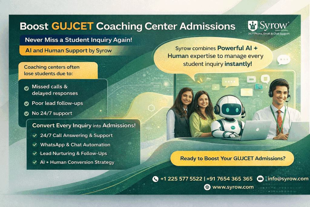 GUJCET Coaching Admissions with AI Support | Syrow