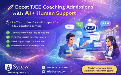 Best Outsourcing Support for TJEE Admissions | Syrow AI & Human Support for TJEE Coaching