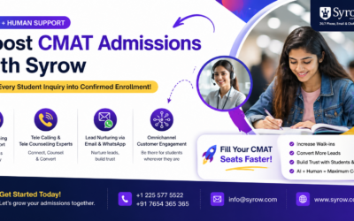 Syrow AI and Human Support for CMAT Coaching Center Admissions