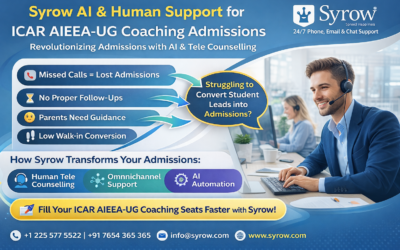 Syrow’s AI &Human Support for ICAR AIEEA-UG Coaching Admissions