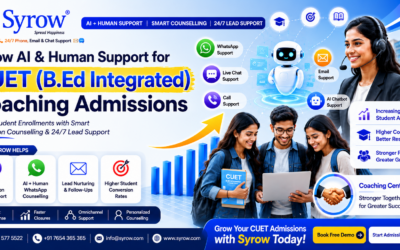 Syrow AI and Human Support for CUET B.Ed Coaching Center Admissions