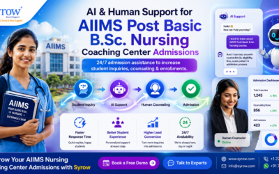 Syrow AI & Human Support for Post Basic B.Sc. Nursing Coaching Center Admissions