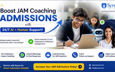 🚀 JAM Coaching Center Admissions with Syrow AI and Human Support