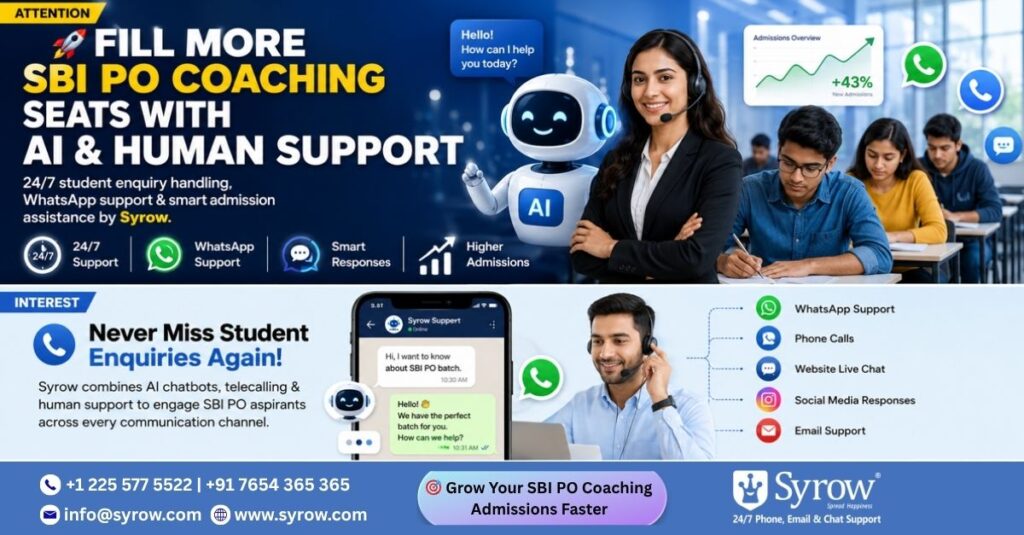 SBI PO Coaching Center Admissions with AI Support