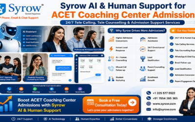 ACET Coaching Center Admissions with Syrow AI and Human Support