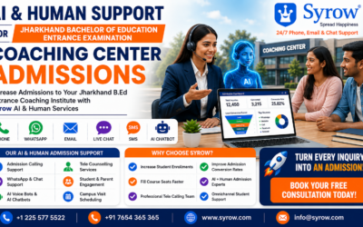 Jharkhand B.Ed Entrance Coaching Center Admission Support by Syrow