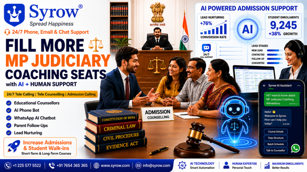 MP Judicial Coaching Admissions with Syrow AI Support