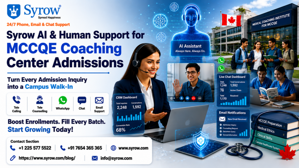 MCCQE Coaching Admissions with Syrow AI and Human Support