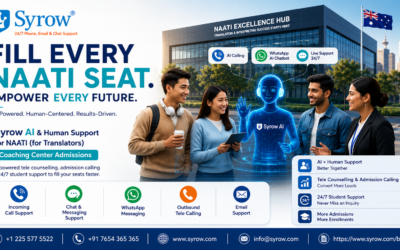 Boost NAATI Coaching Center Admissions with Syrow AI and Human Support