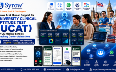 UCAT Coaching Center Admissions with Syrow AI and Human Support