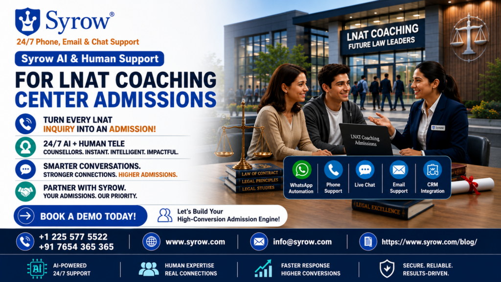 AI and  Human Support for LNAT Coaching Admissions | Syrow