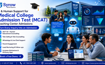 MCAT Coaching Center Admissions with Syrow AI and Human Support