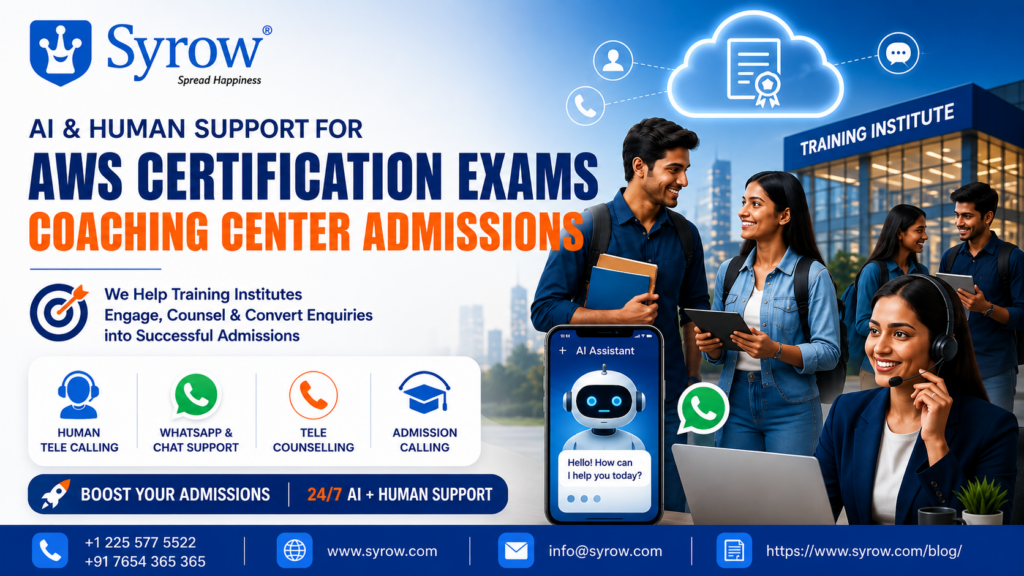 AWS Certification Coaching Admissions with Syrow AI and Human Support