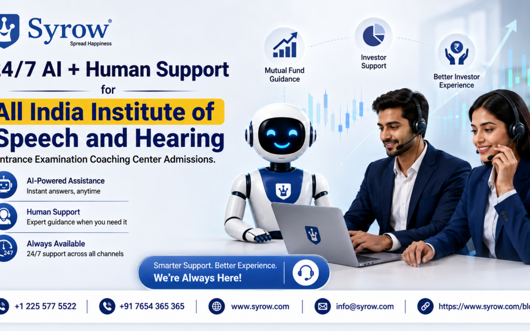 Boost Speech & Hearing Coaching Center Admissions with Syrow AI & Human Support – AI-powered assistance and 24/7 human support for better enquiry handling, lead nurturing, and admissions.