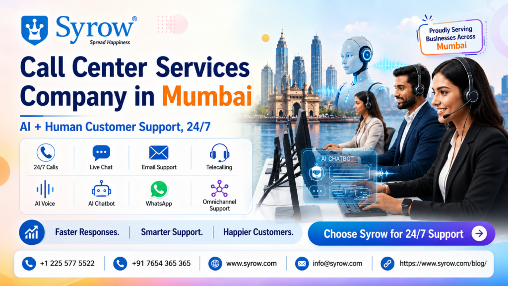 Best Call Center Services Company in Mumbai | Syrow AI and Human Support