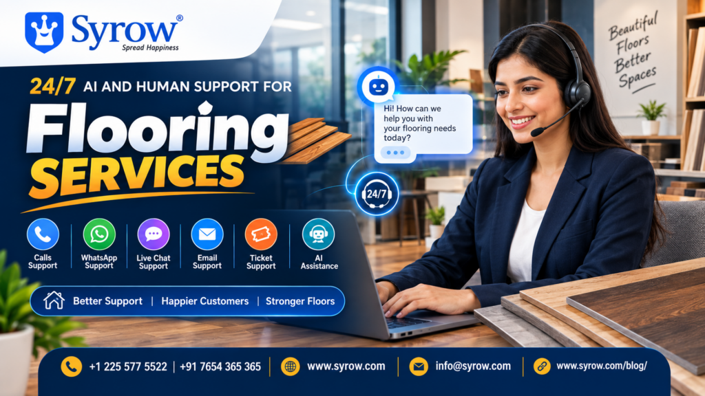 24/7 Omnichannel Support for Flooring Services | Syrow