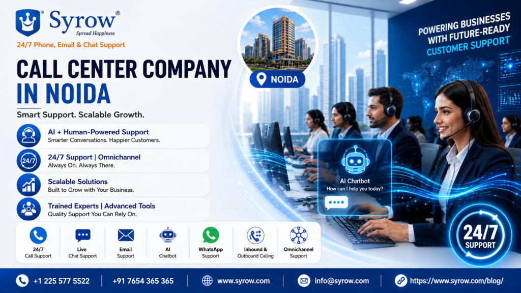 Call Center Services in Noida | Syrow AI + Human Support