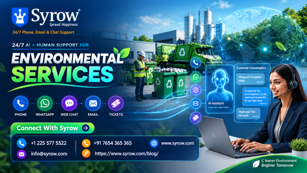 AI + Human Support for Environmental Services | Syrow