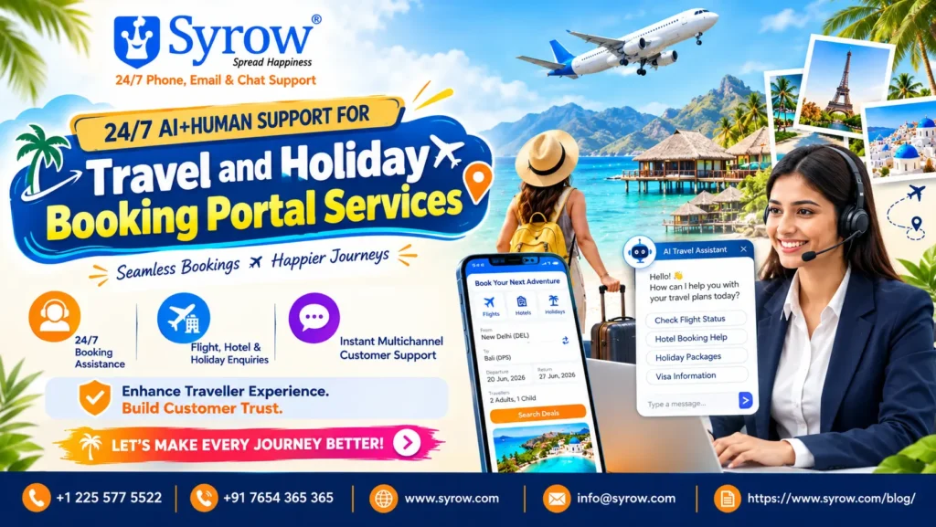 Looking for 24/7 Omnichannel Support for Travel and Holiday booking portal Services?