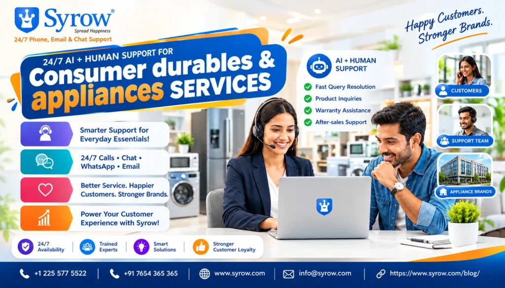 How Does 24/7 Omnichannel Support Help Consumer Durables and Appliance Brands?