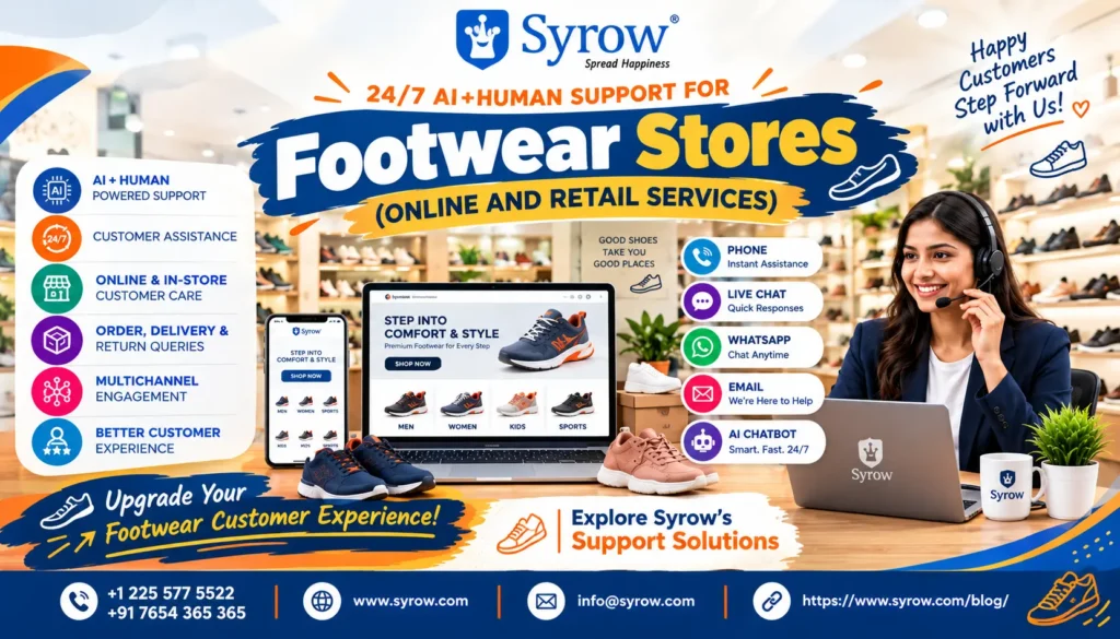 How Syrow Helps Footwear Stores Grow with 24/7 Omnichannel Support